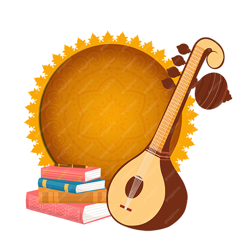 Veena Book Art PNG png