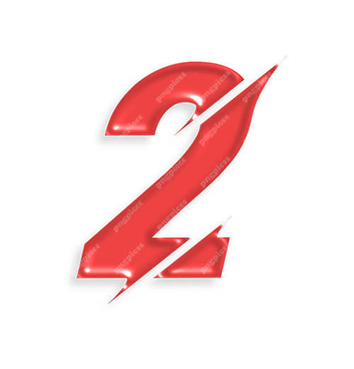 2 Two in Red PNG png