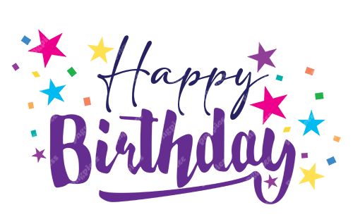Happy Birthday Text PNG png