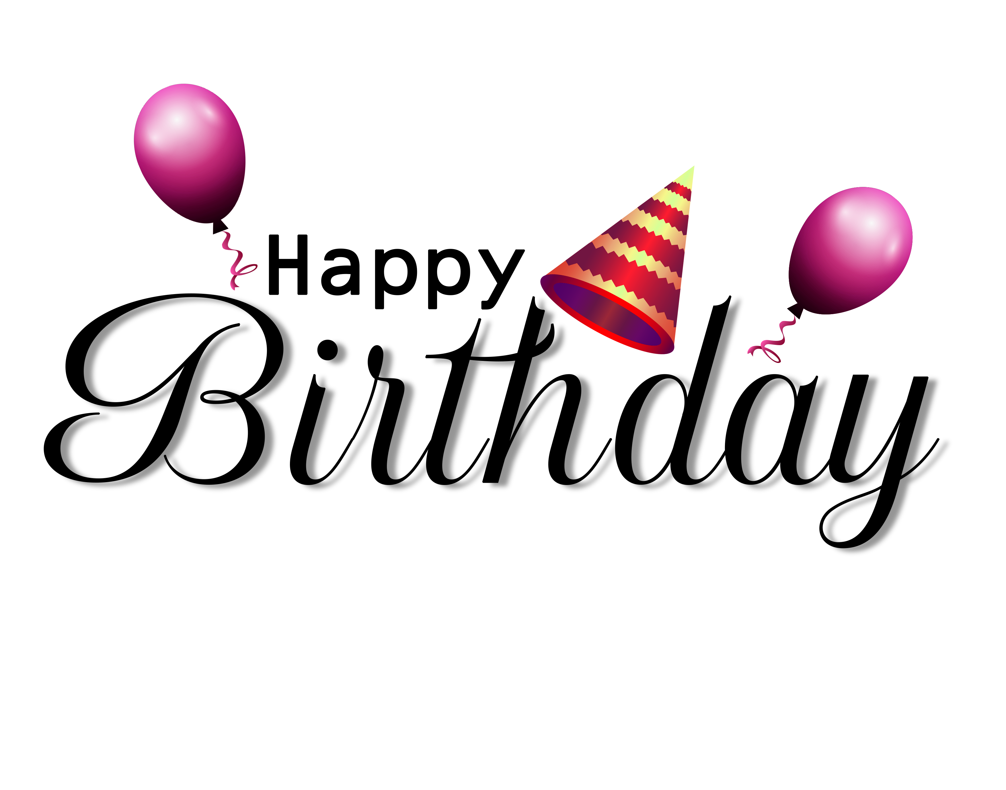 Happy Birthday Calligraphy PNG? png