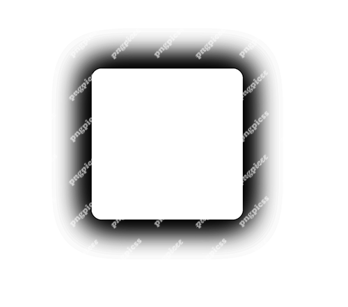 Black Shadow Round Corners Squaret Transparent PNG png