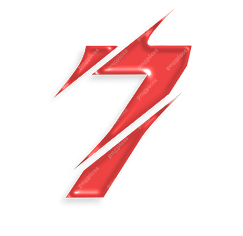 7 Seven in Red PNG png