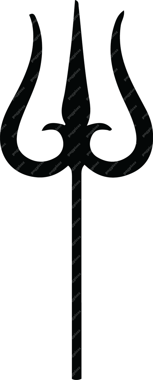 Trisul in Black PNG png