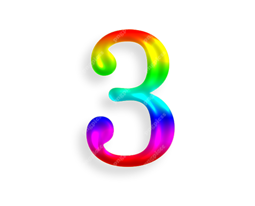 2 Two in Multicolour PNG png