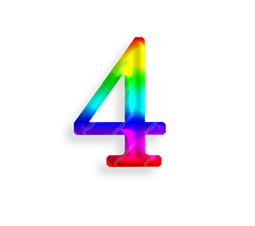 3 Three in Multicolour PNG png