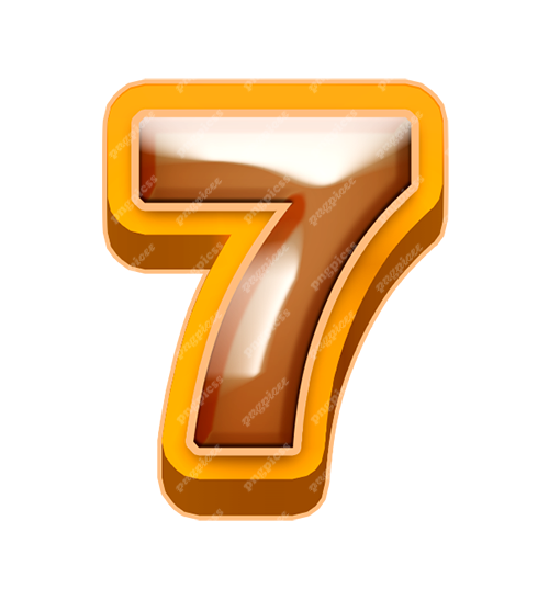 7 Seven Metallic Bronze PNG png